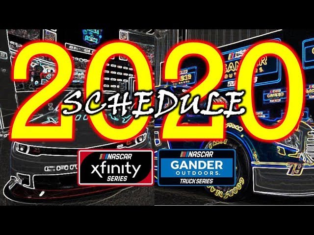 nascar-2020-xfinity-gander-outdoors-series-schedules-youtube