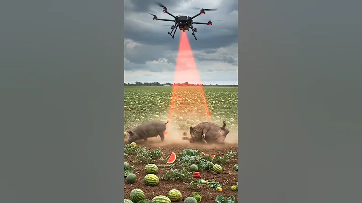 Drone to kill harmful pigs #villagelife #smartfarming #rurallife #farmingtraditions #farming101