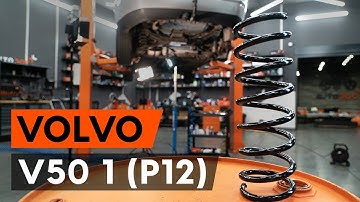 How to change rear springs / rear coil springs on VOLVO V50 1 (P12)[TUTORIAL AUTODOC]