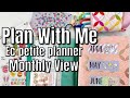 PLAN WITH ME | EC PETITE PLANNER | APRIL MONTHLY SPREAD