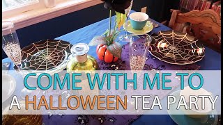 **NEW* 🔮🎃 HALLOWEEN TEA PARTY 2023 | HAUNTED MANSION PARTY | SEASONAL TEA SOCIETY | MOMS NIGHT OUT