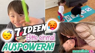 7 Ideen zum AUSPOWERN zu Hause 🥵| Bewegung | Spiele für Kinder | mamiblock