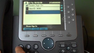 Logging into Extension Mobility