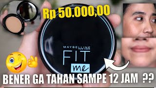 REVIEW BEDAK VIRAL ! ANTI LUNTUR FULL COVERAGE MAYBELLINE FIT ME POWDER FOUNDATION