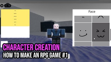 Create a Custom Character Creator | Roblox how to make an RPG game #1