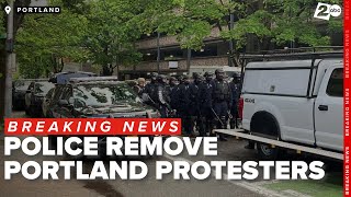 Police remove pro-Palestinian protesters from Portland State University library