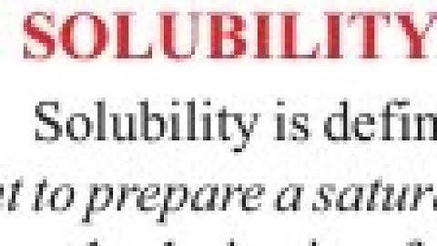 Solubility and solute-solvent interaction chemistry 9th class Ch#6