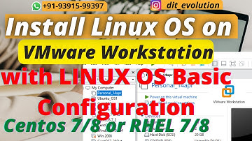 #5 Install Linux OS on VMware Workstation on Win 10/11 | CentOS 8/7 |DIT Evolution