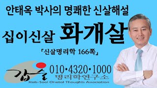 십이신살(화개살)-(신살명리학166쪽)-#안태옥 박사의 해박한 명리강의 #갑술명리학연구소 #갑술만세력 #갑술…