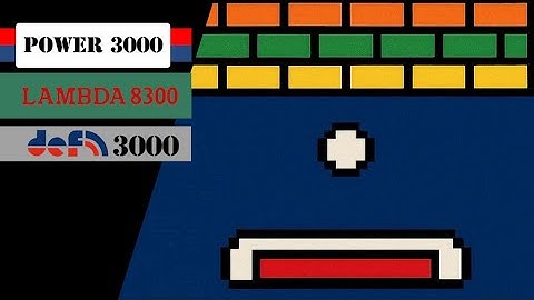 KNOCKOUT (Breakout) for Z80 Clone CPU NEC D780C - Lambda 8300