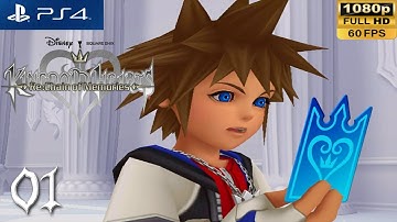PS4 Kingdom Hearts Re:Chain of Memories Walkthrough 1 Prologue & Traverse Town (1080p 60fps)