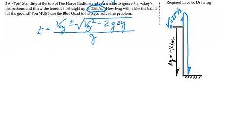 Askey Physics -- PhyFl19 -- Free Fall (throwing up and dropping down from the Harve)