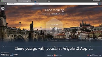 Angular 2: Getting Started in 60 seconds