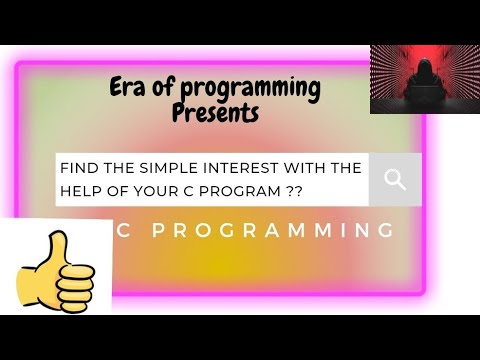 C Program to calculate simple interest || C Programming||