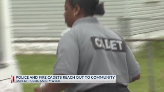 Columbus police, fire cadets aim to build community relationships during Public Safety Week