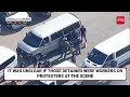 Chaotic ICE Raid In California: Protester Fires In 4-hour Standoff, Teargas, Rocks Hurled | Watch
