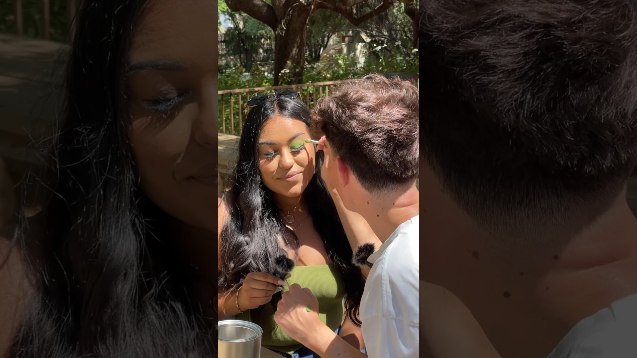 DOING STRANGER’S MAKEUP AT SIX FLAGS! ?
