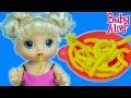 Baby Alive Spagetti Seven Bebeğime Makarna Hazırlıyorum | I Cook My Baby Spaghetti