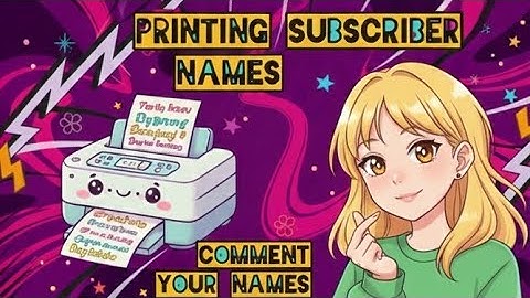Writing my subscriber names in printer 🖨️#shotlive#virallive#viralprinter#names