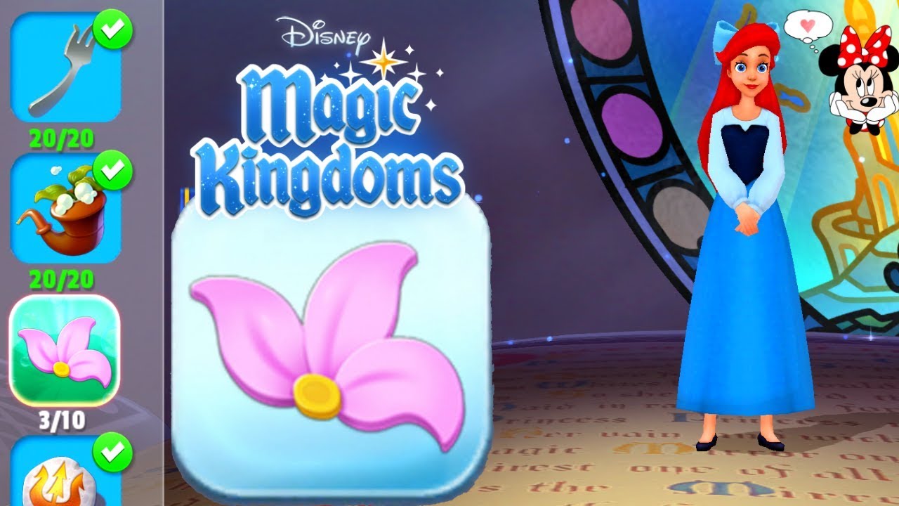 beautycon COLLECTING ARIEL'S KELP FLOWERS 🌸 Disney Magic Kingdoms | Gameplay Walkthrough Ep.319