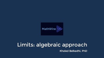 Limits: algebraic approach