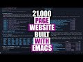 20,000 Page Static Website Written In Org Mode