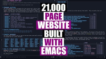 20,000 Page Static Website Written In Org Mode