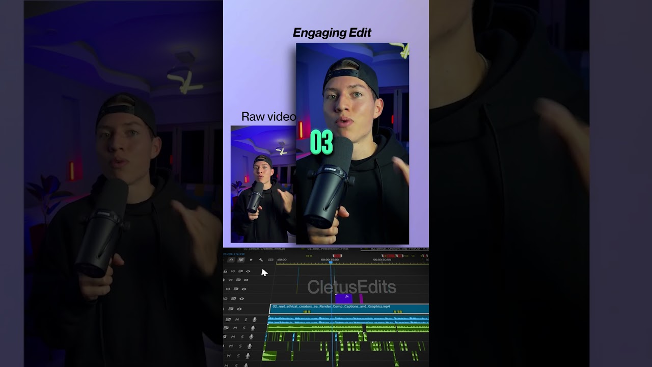 Highly engaging short form talking head video edit. #PremierePro #videoediting #contentcreator