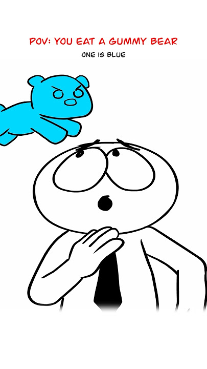Gummy Bears Are Chasing Me 😳 (Animation Meme) Anim: Jznwarz #shorts