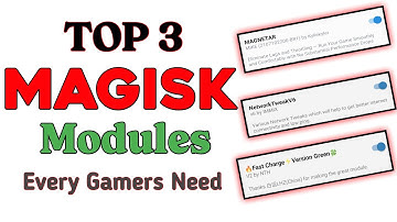 Top 3 Magisk Module Need Every Gamers | Top 3 Gaming Magisk Module 2022 #androidusers
