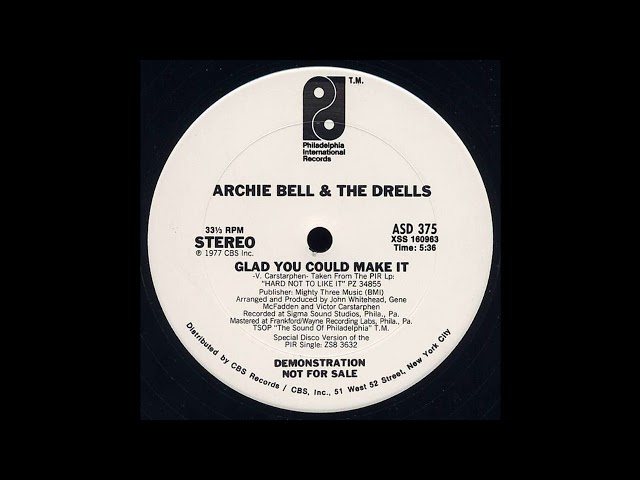 新品未使用　archie bell & the drells レコード Archie Bell & The Drells (アーチー・ベルとザ・ドレルス