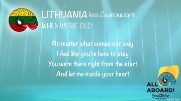 Thumbnail of Ieva Zasimauskaité - When We're Old (Lithuania) [Karaoke Version]