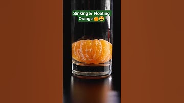 The Orange 🍊 Mystery : Sink or Float 🤩✨shorts, #diy, #science, #Orange, #tricks