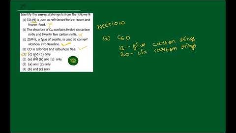 NEET 2020 SOLUTION - Identify the correct statements from the following