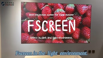 FSCREEN Fresnel Projection Screen.85% ALR Rate .Perfect for Living Room in Bright Light Environment.