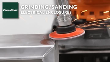 PushCorp Robotic Grinding and Sanding Steel Electrical Enclosures
