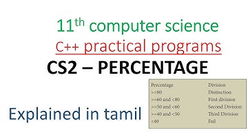 11th computer science | 11th cs public program 2 | percentage