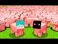Civilización porcina en Minecraft