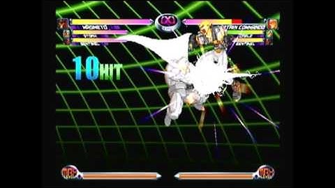 MvC2 - Magneto Air to Ground (By Hand) - Incomplete