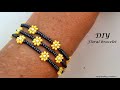 WOW!!!Easy pattern floral bracelet.  How to make a floral bracelet