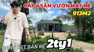 CHỦ KẸT TIỀN BÁN RẺ NHÀ CẤP 4 SÂN VƯỜN 913M2 – TẶNG TOÀN BỘ CÂY TRÁI – SHR GẦN ĐINH ĐỨC THIỆN