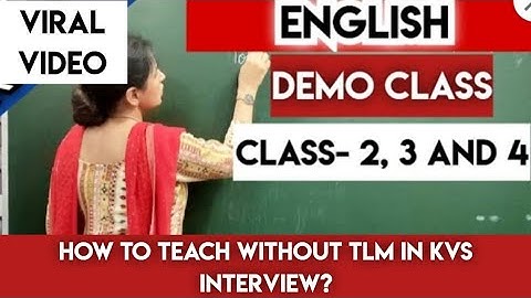 KVS English Demo for classes 2,3 and 4 || Viral Demo Class