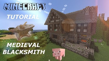 Minecraft | How To Build A Medieval Blacksmith (part2)