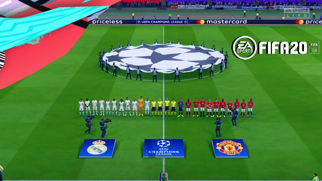 FIFA 20 UEFA Champions League FINAL Manchester UTD VS Real Madrid - YouTube