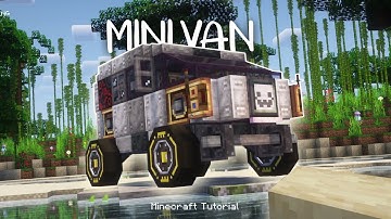 Minecraft Awasome Mini VAN Tutorial | Create & Trackwork Mods (survival friendly)