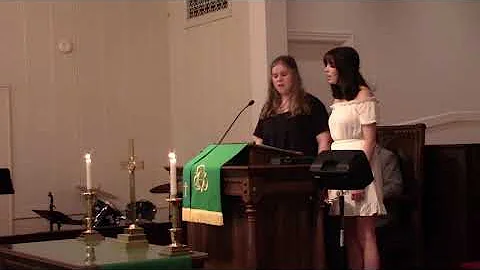 Offertory music performed by  Julia Orr, Savannah ...