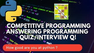 Solving programming questions | competitive python programming | coding question for interview