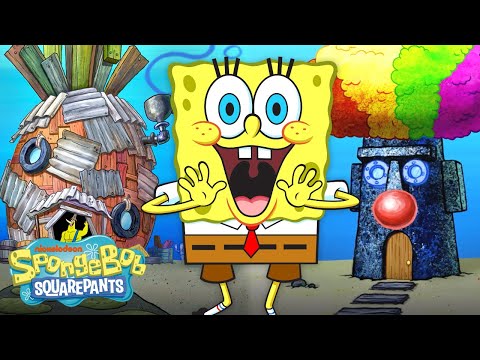 Every Time Bikini Bottom Homes were Remodeled! 🔨 | 55 Minute Compilation | SpongeBob