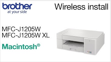 MFCJ1205W wireless setup - Macintosh