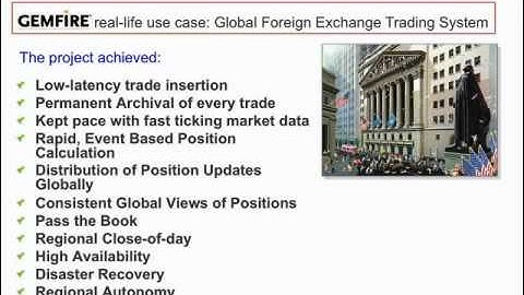 VMware vFabric GemFire Foreign Exchange Case Study